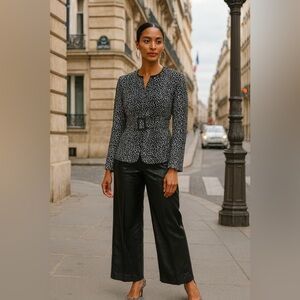 Liz Claiborne Animal Print Jacket/Blazer